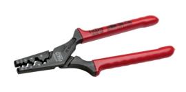 Klešta za krimpovanje hilzni 0,5–16 mm dužine 190 mm, udubljeno krimpovanje za sigurne nelemljene spojeve u skladu sa DIN 46228, kovani alatni čelik NWS